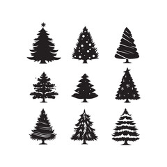 Ten Silhouettes of Bartenders Making Cocktails