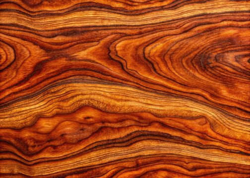 Stunning panoramic view of rich brown bubinga wood veneer, showcasing intricate grain patterns and unique features, perfect for enhancing any design project or interior space.