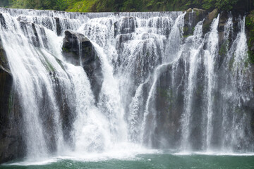 Beautiful Shifen waterfall in Taiwan