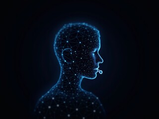 hologram display of service customers using headsets