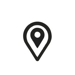 Location pin icon in a minimalist design