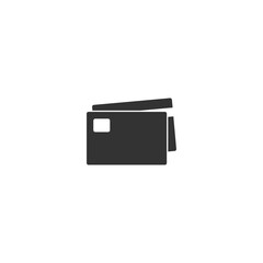 Credit card icon isolated on transparent background