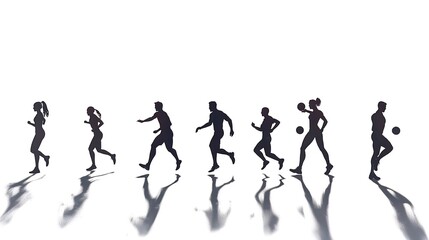 Obraz premium group of people standing in front of sky, business presentation, equity photo