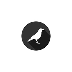 Crow icon isolated on transparent background