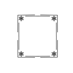 snowflake frame