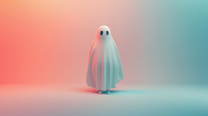 Ghost in Neon Lighting