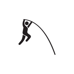 pole vault icon symbol sign vector
