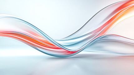 Dynamic flow an abstract exploration of smooth curves and waves in bold colors for visual impact