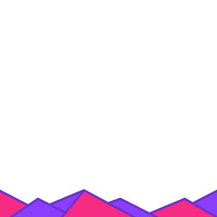 Geometric Polygonal Footer