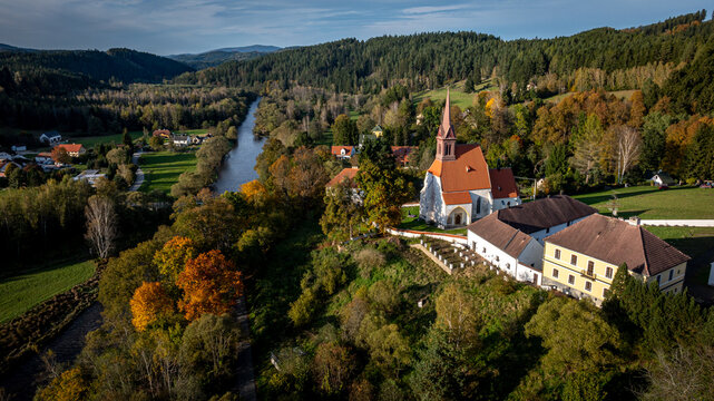 church in the forest. Z&aacute;toň, Vetřn&iacute;