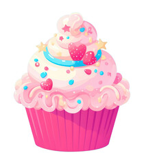 PNG A cupcake dessert food celebration.