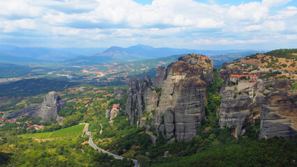 Obraz premium Meteora Monastery in Greece