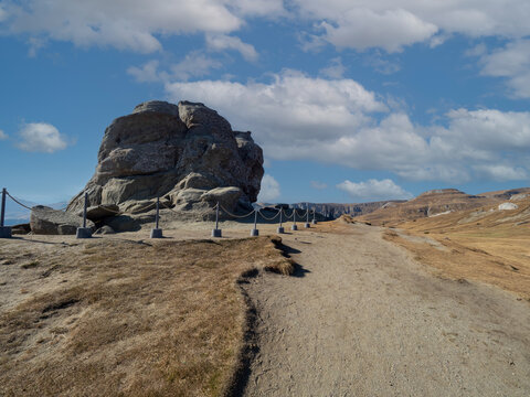 Sphynx natural rock in Bucegi mountains, Romania
