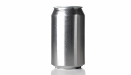 Blank Aluminum Can Mockup   Isolated White Background
