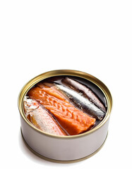 Canned Fish Assortment   Salmon  Sardines  and Sprats in Oil
