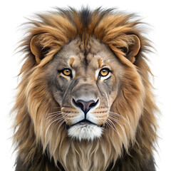 Lion on White Background. 