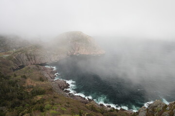 View of the Atlantic ocean from Signal Hill, St. Johns, Newfoundland, Canada. Scenes from St. johns, Newfoundland