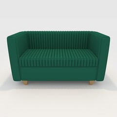 3d render Sofa 2 Seater design element. Furniture Collection