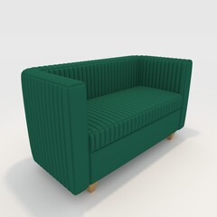 3d render Sofa 2 Seater design element. Furniture Collection