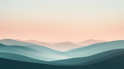 Soft Gradient Minimalist Landscapes