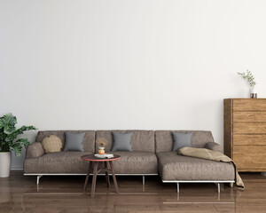 modern living room with sofa