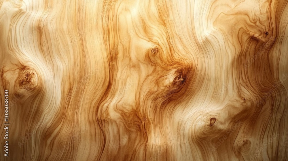 Aufkleber a close-up view showcases the intricate patterns of polished wood, highlighting its natural swirls, 