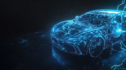 Electric Car Futuristic Design