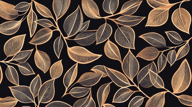 Line art illustration of a geometric leaf pattern ornament designed for enhancing aesthetics in various interiors exteriors and document certificates