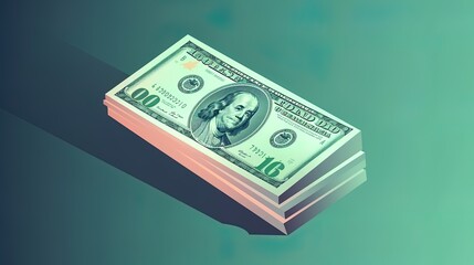 Money bank note cash illustration money saving tax investment concept