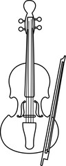 Classical Violin Outline
