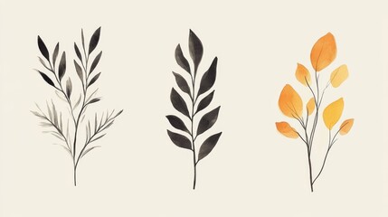 Minimalist Botanical Illustration