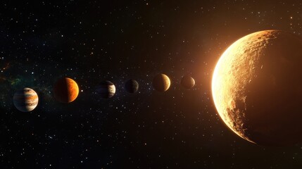 High resolution 3D cartoon rendering of a solar system planet showcasing Mars among all available planets in excellent quality