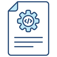 Fototapeta premium Scripting Icon Element For Design