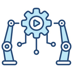 Robotic Process Automation  Icon Element For Design