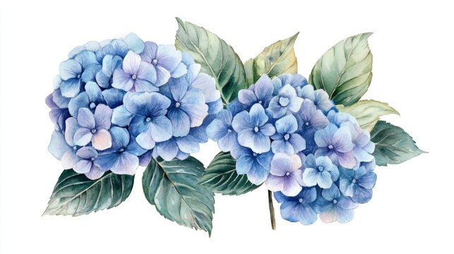 Dusty blue hydrangea bouquet in watercolor Bohemian floral border design Wedding template featuring blue blooms Cards suitable for baby showers Mother s Day birthdays bridal showers and weddings
