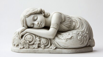 Sleeping Girl Sculpture