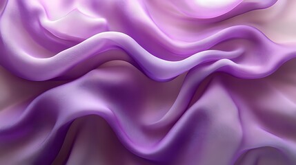 Obraz premium Abstract background of soft, flowing purple fabric with a delicate, rippling texture.