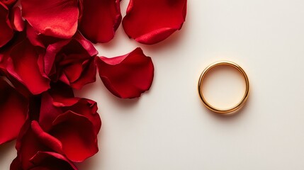 Red Rose Romance Concept