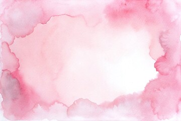Fototapeta premium watercolor pink background. watercolor background with clouds