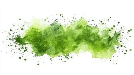 Green Watercolor Splash