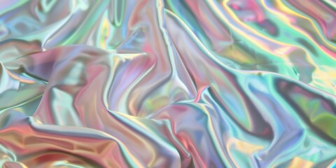 Holographic background with iridescent shiny. Bright texture holo gradient.