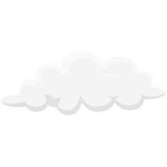 Fluffy White Cloud Elements Illustration