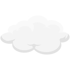 Fluffy White Cloud Elements Illustration