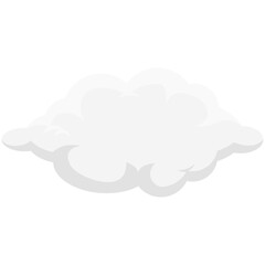 Fluffy White Cloud Elements Illustration