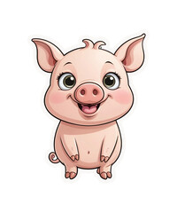 Fototapeta premium Cute Animal Stickers png 