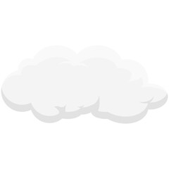 Fluffy White Cloud Elements Illustration