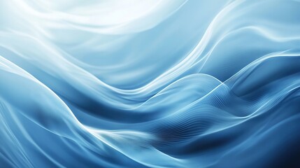 Fototapeta premium Abstract Blue Waves and Textures in Motion