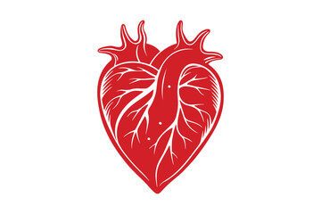 Broken Heart silhouette vector illustration, Broken Heart icon vector 