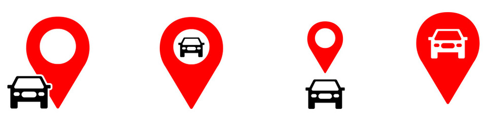 car location place, vehicle tracking, for map destination pick up order taxi vector pictogram sign icon symbol ui and ux design glyphs 