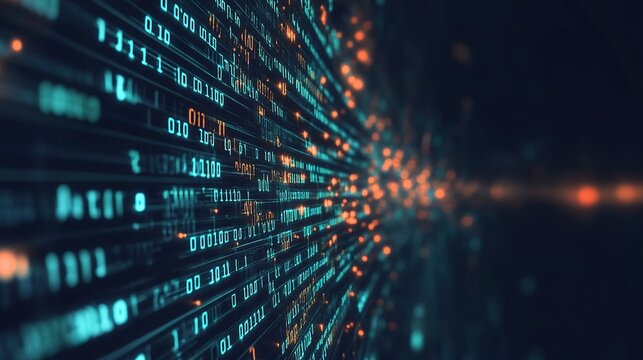 Abstract Digital Data Flow Visualization